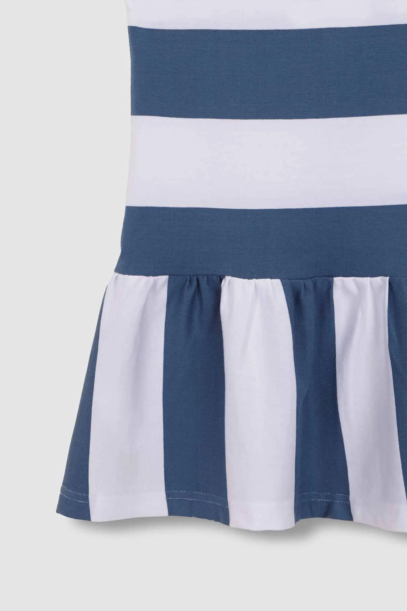 Vestido rayas azul claro