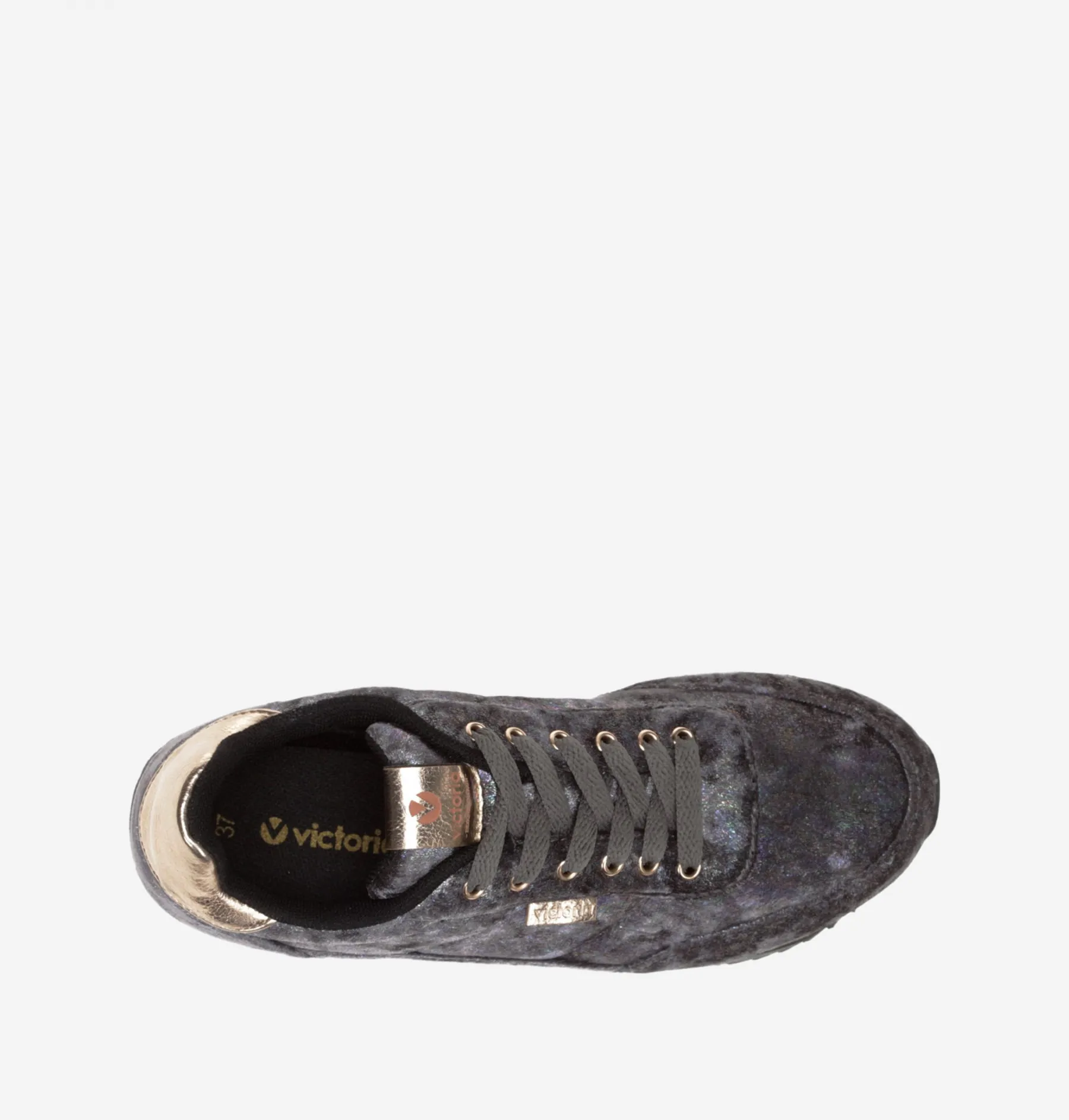 victoria Barcelona Doble Plataforma antracita, zapatillas 1142104
