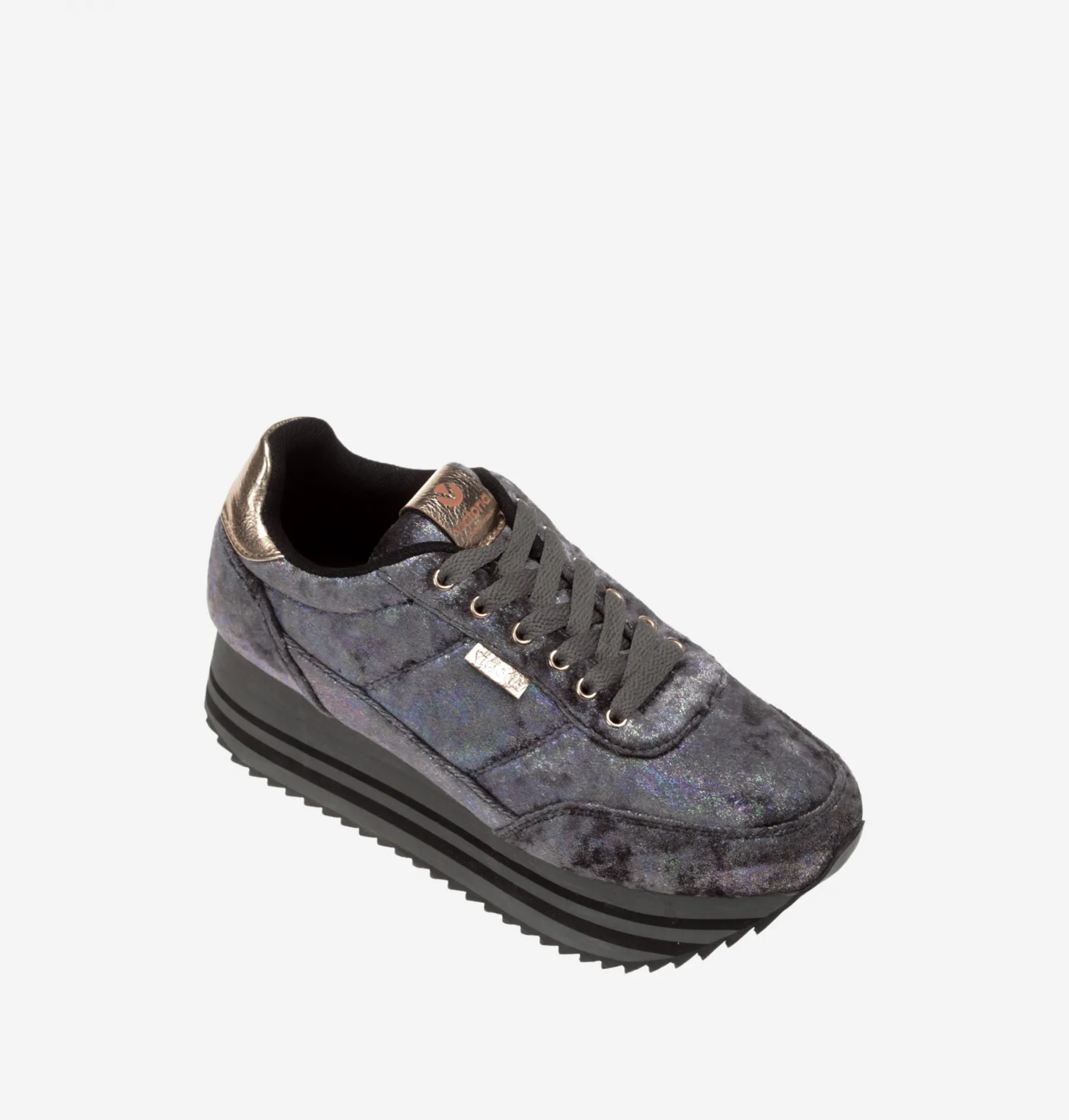 victoria Barcelona Doble Plataforma antracita, zapatillas 1142104