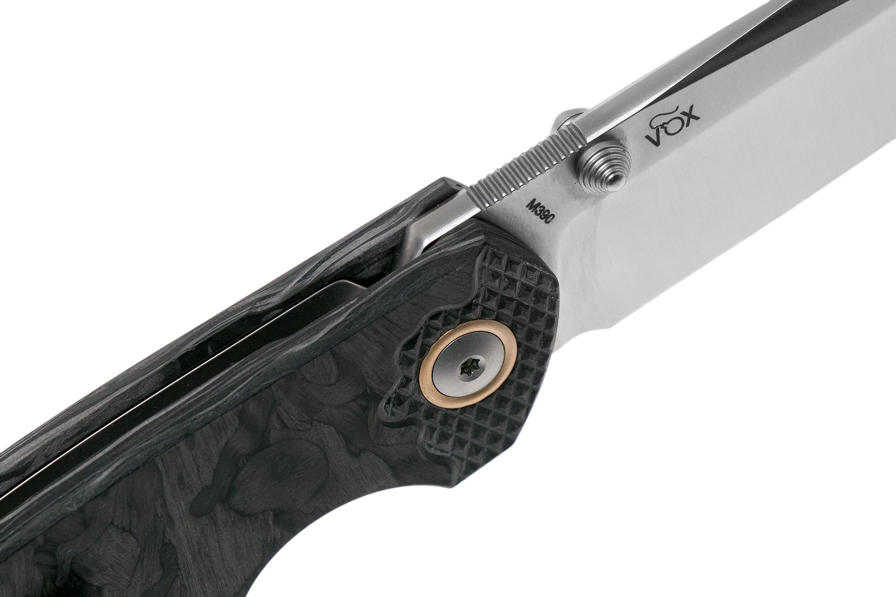 Viper Katla V5980FCM3D Satin, 3D Marbled Carbon fibre navaja, Jesper Voxnaes design