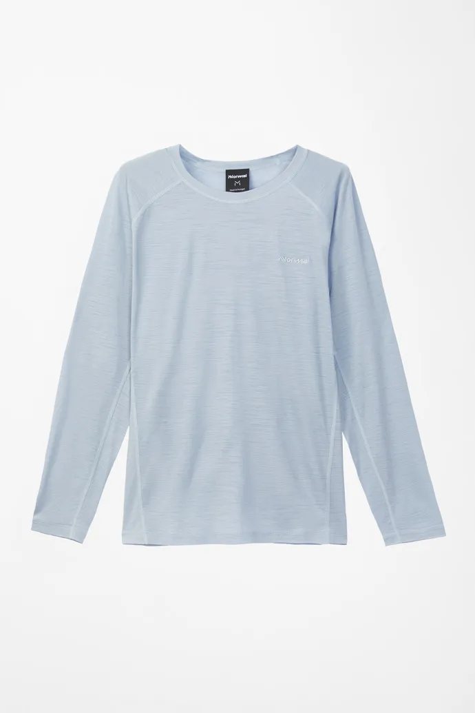 WOMEN’S MERINO LONG SLEEVE TSHIRT CAMISETA AZUL DE MANGA LARGA Y LANA MERINA PARA MUJER