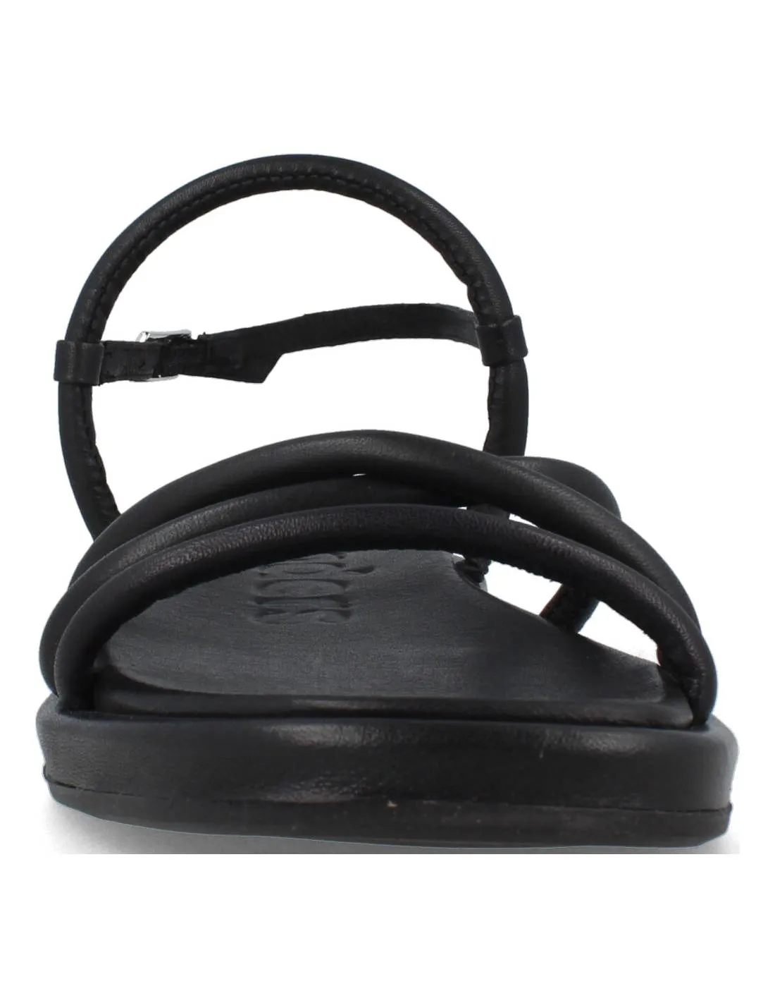 WONDERS  SANDALIA PIEL SHEEP NEGRO
