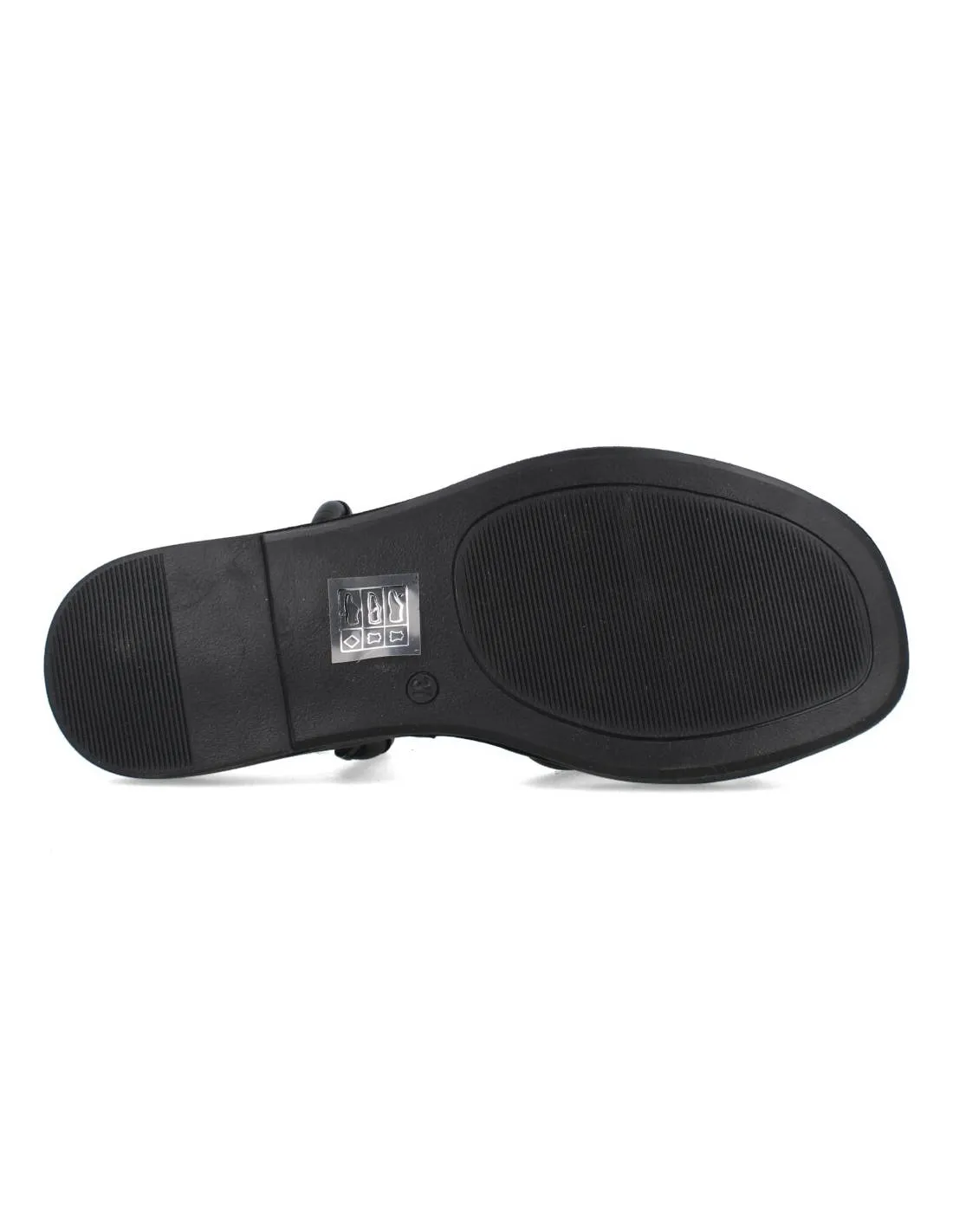 WONDERS  SANDALIA PIEL SHEEP NEGRO