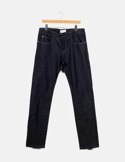 Xiro Atlantic Denim Pantalón denim azul oscuro slim antiguo