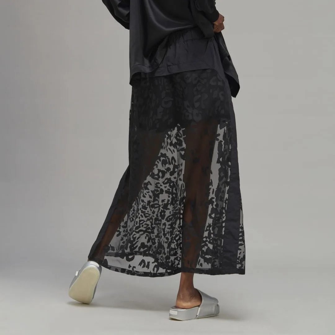Y3 SHEER LEOPARD SKIRT