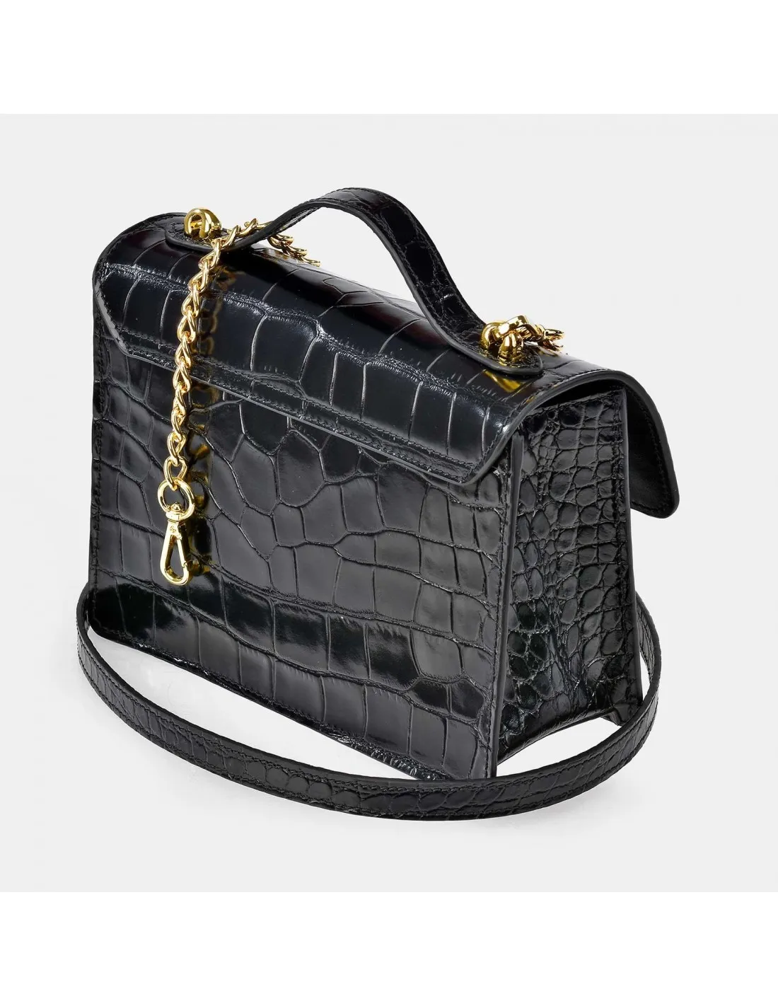 YANKO bolso de bandolera con asa de mano mujer piel grabado coco