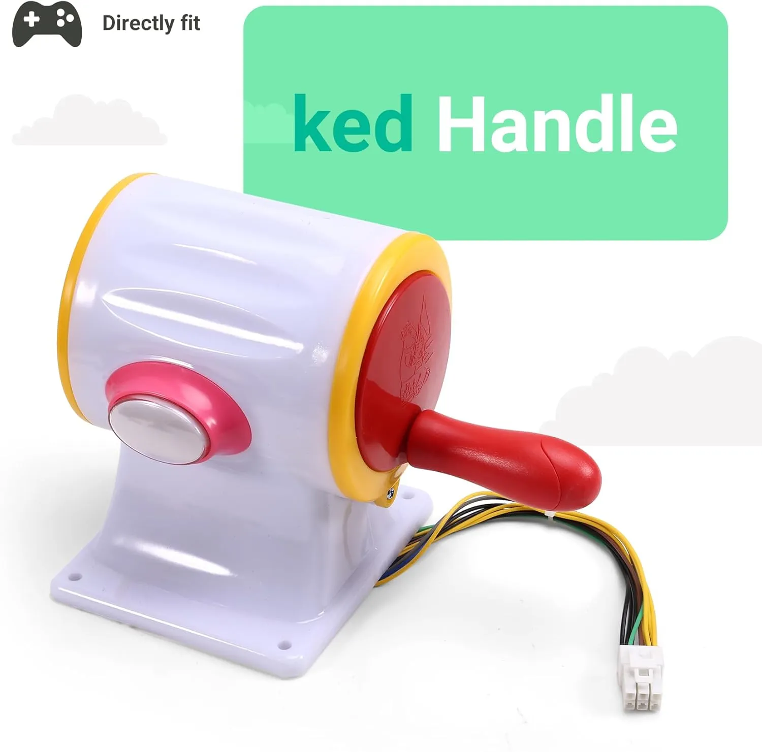 yasoe Tablero de Juego 5 en 1 con Palanca de Mando con Manivela para Máquina de Juego de Pesca  Captura y Caza con Vídeo Arcade