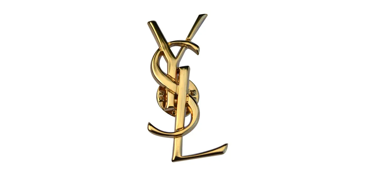Yves Saint Laurent Broche Dorado 