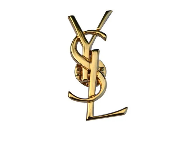 Yves Saint Laurent Broche Dorado 