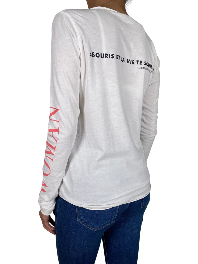 ZADIG & VOLTAIRE Polera Blanca