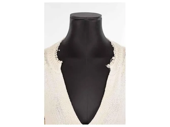 Zadig & Voltaire Vestido de seda Beige 