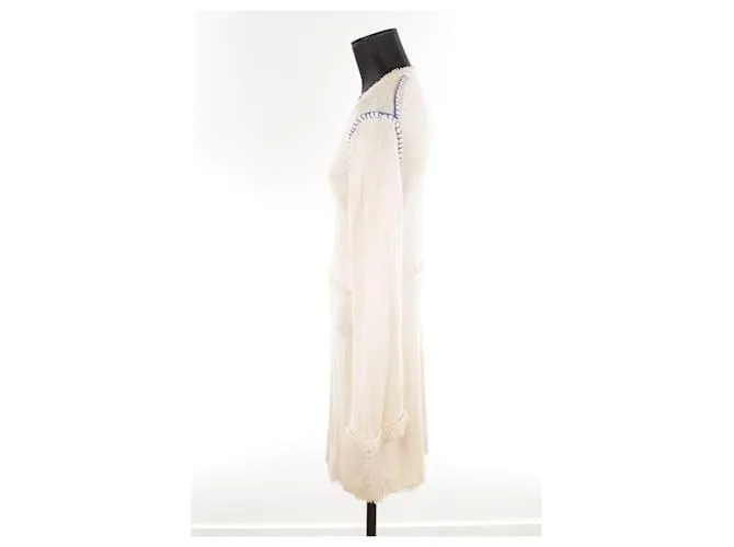 Zadig & Voltaire Vestido de seda Beige 