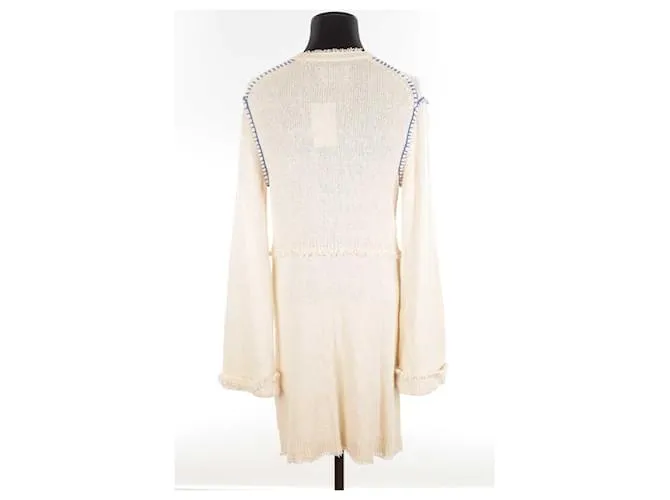 Zadig & Voltaire Vestido de seda Beige 