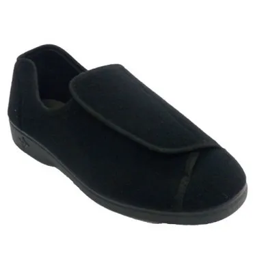 Zapatilla desmontable para pies muy delicados Alberola en negro