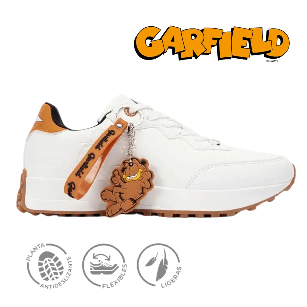 ZAPATILLAS BLANCAS MUJER GARFIELD  TALLA 35