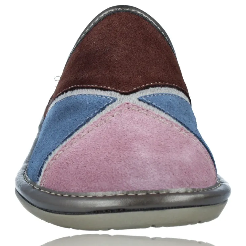 ZAPATILLAS DE CASA DE PIEL SIN TALóN PARA MUJER DE NORDIKAS TOP LINE SRA 13620