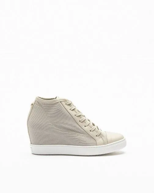 zapatillas de cuña PROF 8876 gris pardo