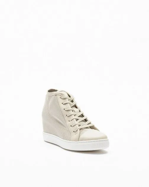zapatillas de cuña PROF 8876 gris pardo