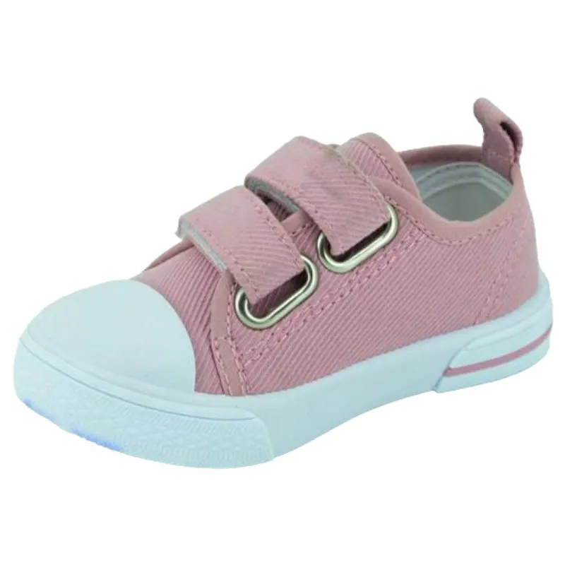 Zapatillas de lona baratas con cinta de cierre