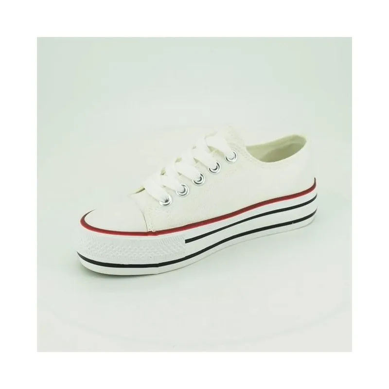 Zapatillas de lona niña tipo converse