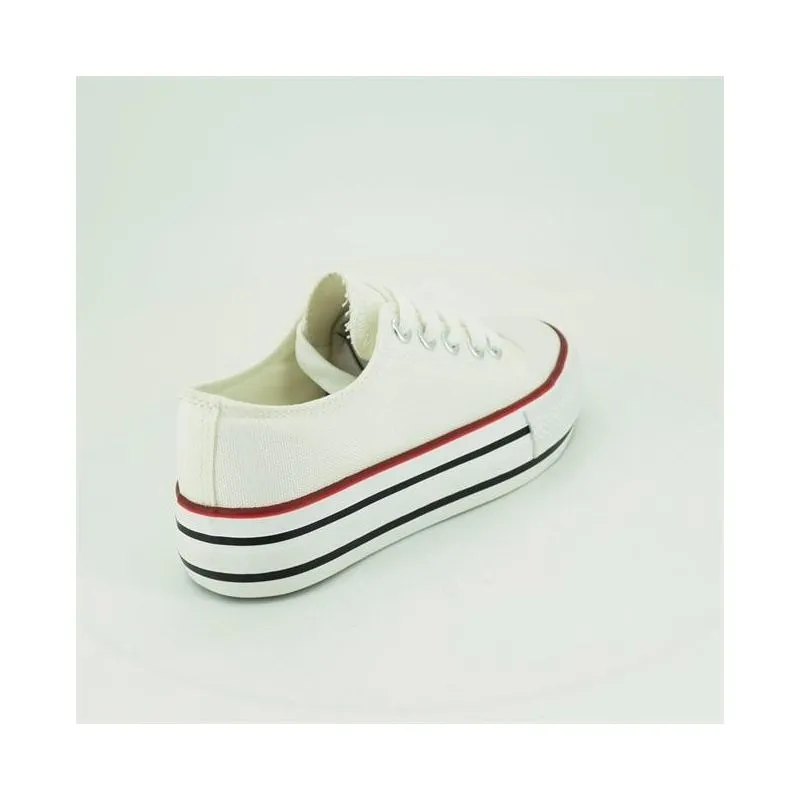 Zapatillas de lona niña tipo converse