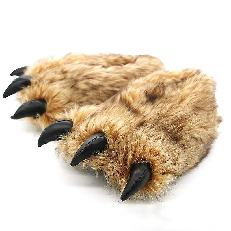 Zapatillas de patas de garra animal para adultos