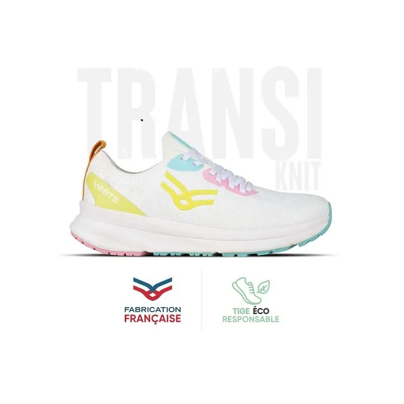 Zapatillas de running Veets Transition Knit (BLANCO/ROSA) mujer