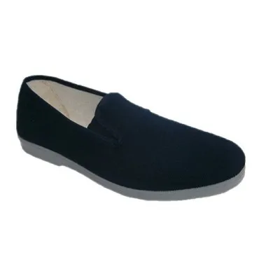 Zapatillas lona con gomas a los lados sencilla Chapines en azul marino