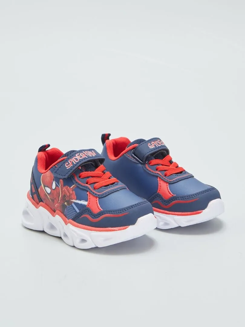 ZAPATILLAS LUMINOSAS 'SPIDERMAN'  AZUL
