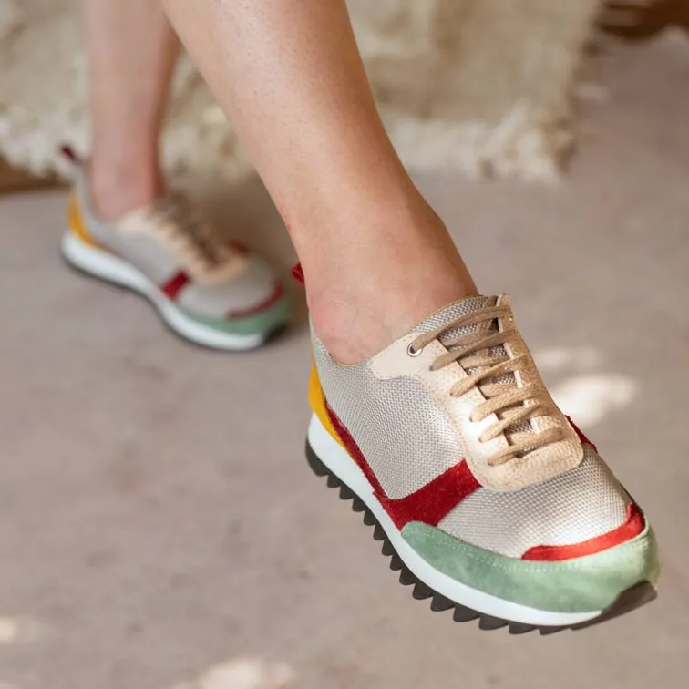 Zapatillas McFly Bordó y Mostaza