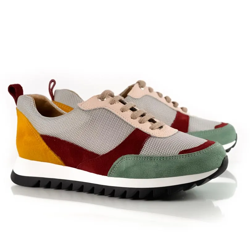 Zapatillas McFly Bordó y Mostaza