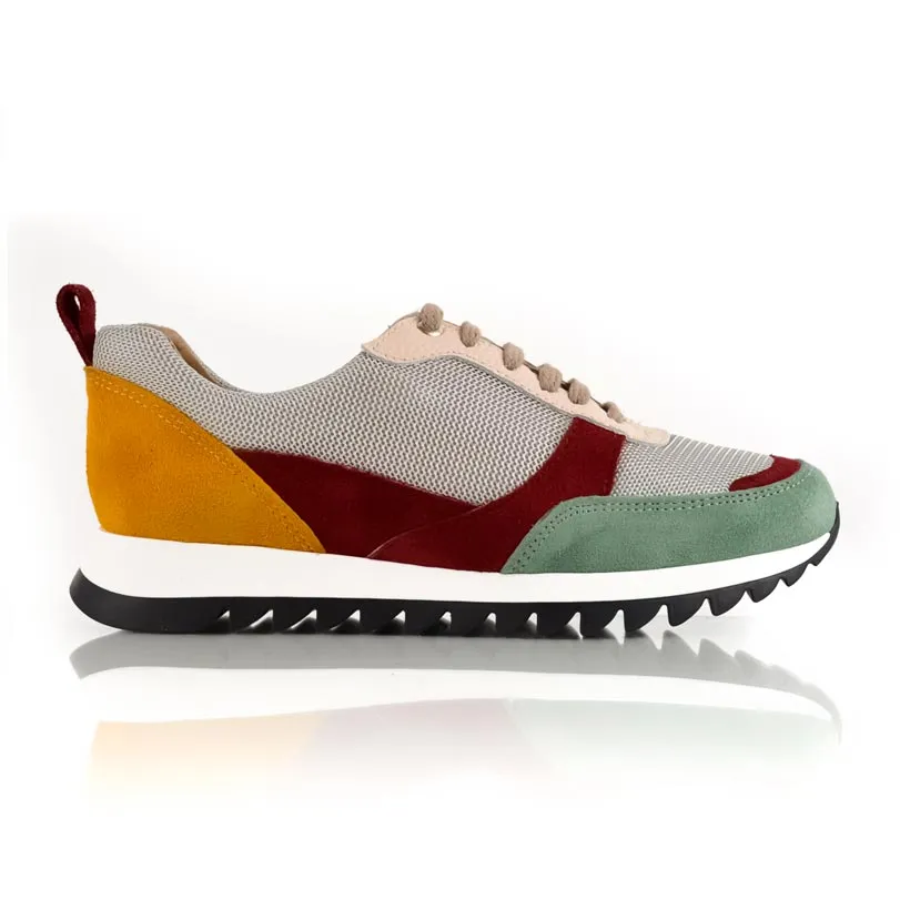 Zapatillas McFly Bordó y Mostaza