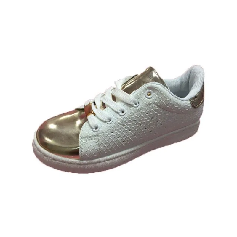 Zapatillas niña puntera dorada