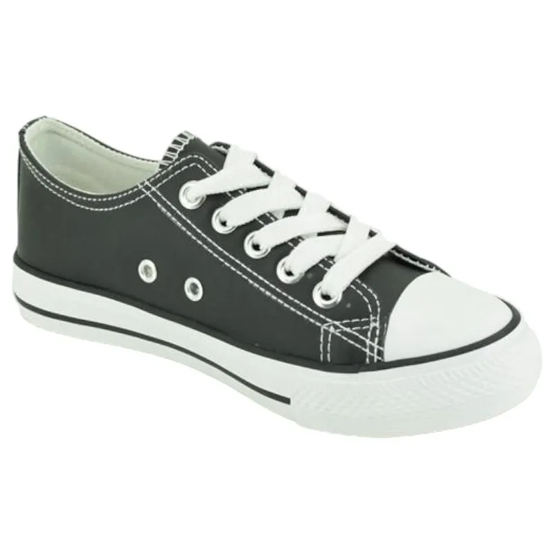 Zapatillas polipiel con puntera