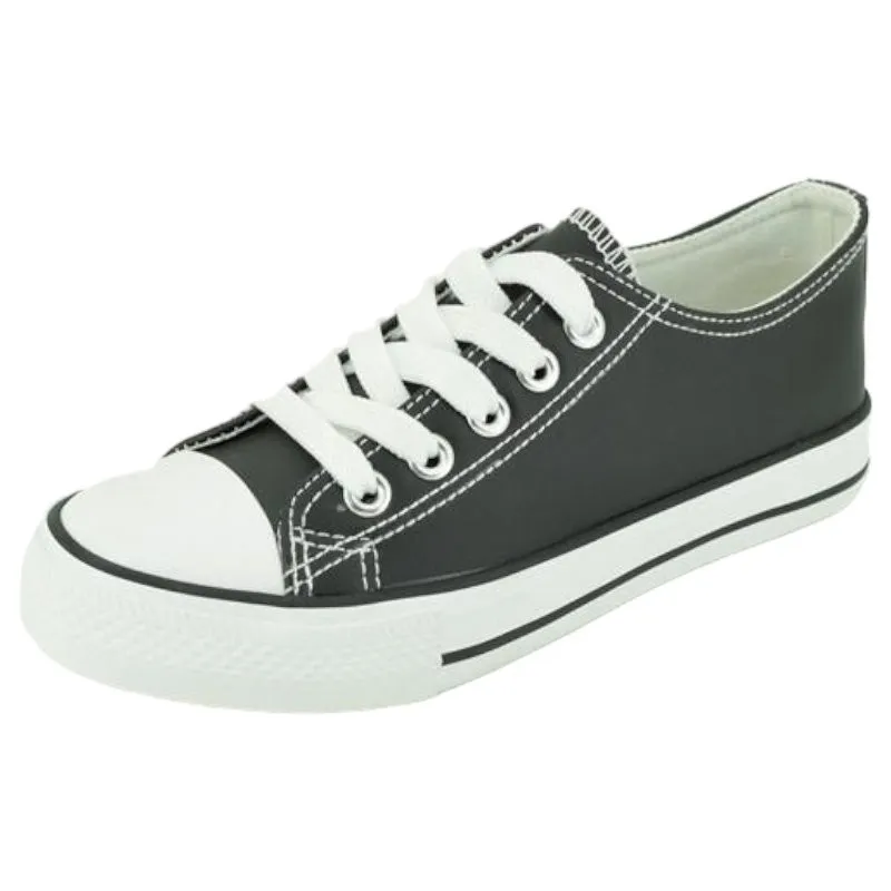 Zapatillas polipiel con puntera