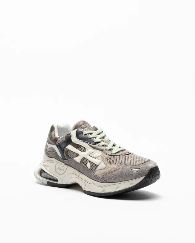 Zapatillas Premiata Sharky 321 gris pardo