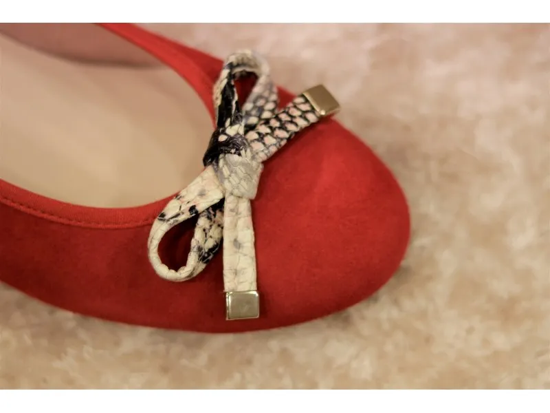 ZAPATO CORTE SALÓN COMBIANDO 3488 ROLDAN EN COLOR BEIGE O ROJO