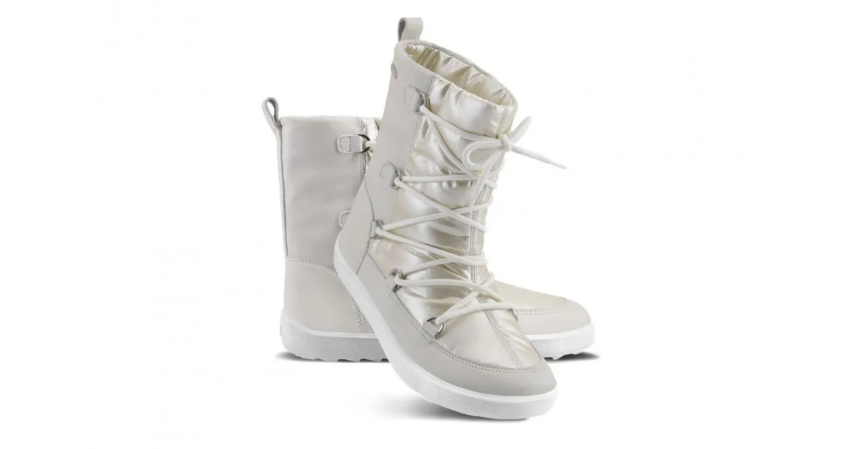 ZAPATOS DE INVIERNO BAREFOOT BE LENKA SNOWFOX WOMAN  PEARL WHITE