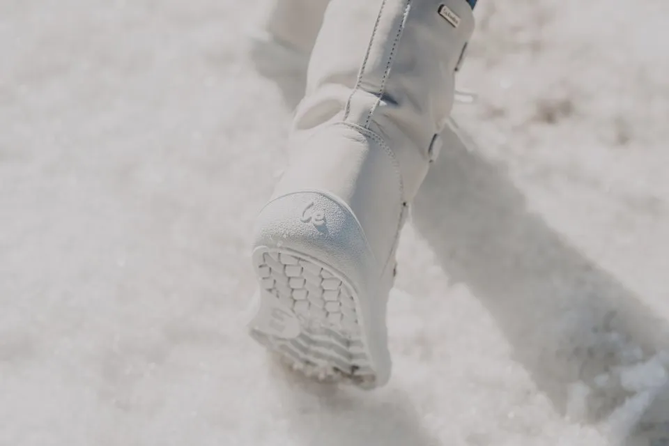 ZAPATOS DE INVIERNO BAREFOOT BE LENKA SNOWFOX WOMAN  PEARL WHITE