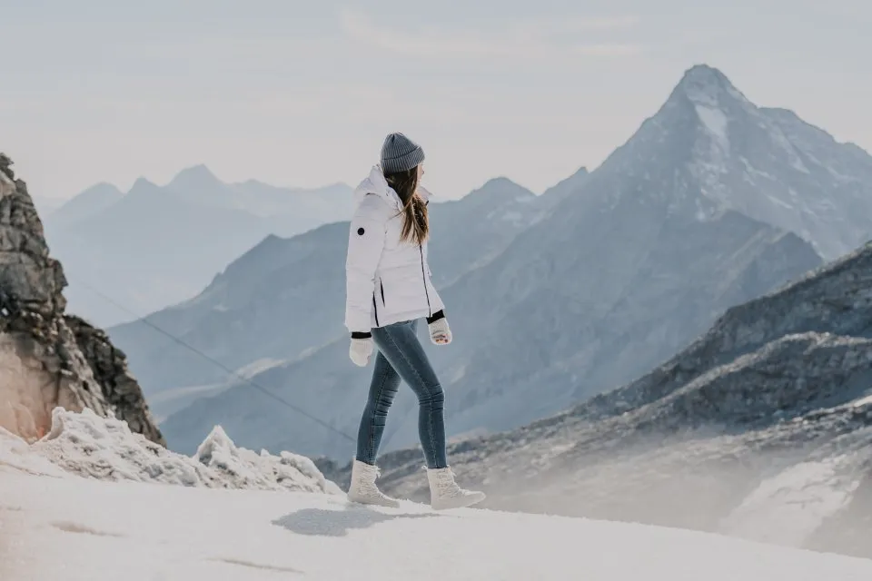 ZAPATOS DE INVIERNO BAREFOOT BE LENKA SNOWFOX WOMAN  PEARL WHITE