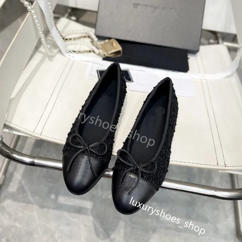 Zapatos de vestir Paris Women Ballet Flats Zapatos de cuero genuino diseñadores de primavera de primavera Toe Ballerina Flats ta