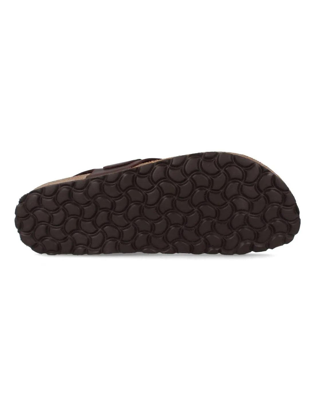 ZAPATTU  SANDALIA HOMBRE PIEL HEBILLA DEDO CHOCOLATE