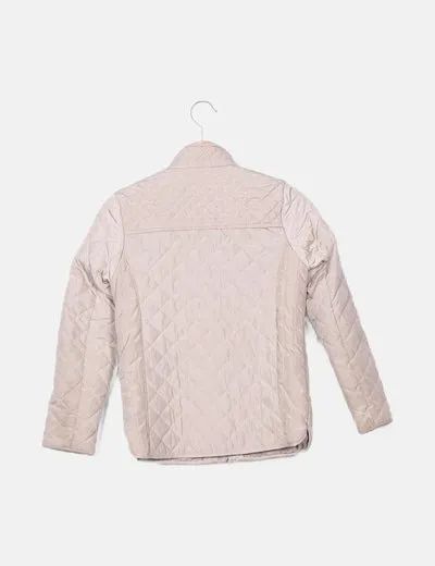 Zara Abrigo beige acolchado
