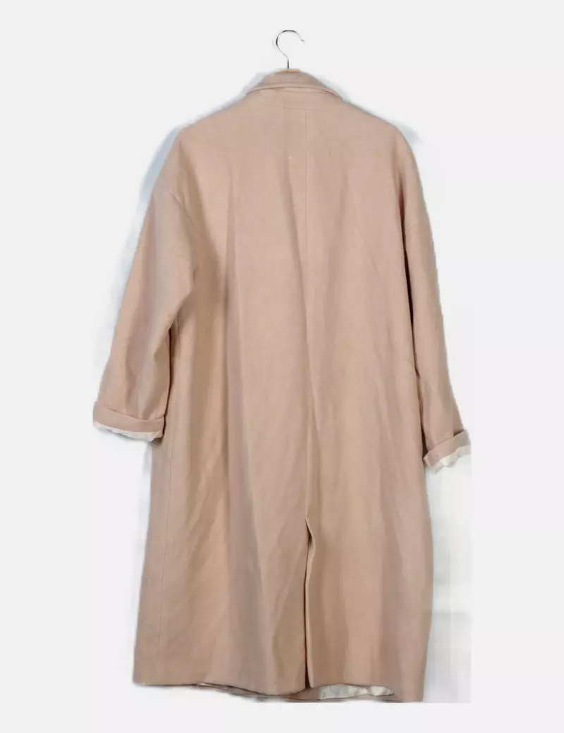 Zara Abrigo de paño beige